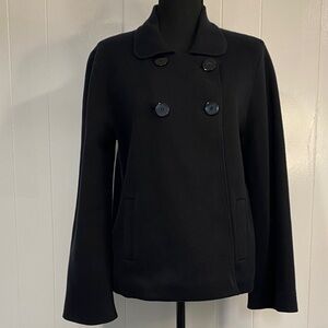 Talbots Women's Classic Black Double-Breasted Blazer